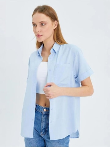 MixRay Bluse in Blau