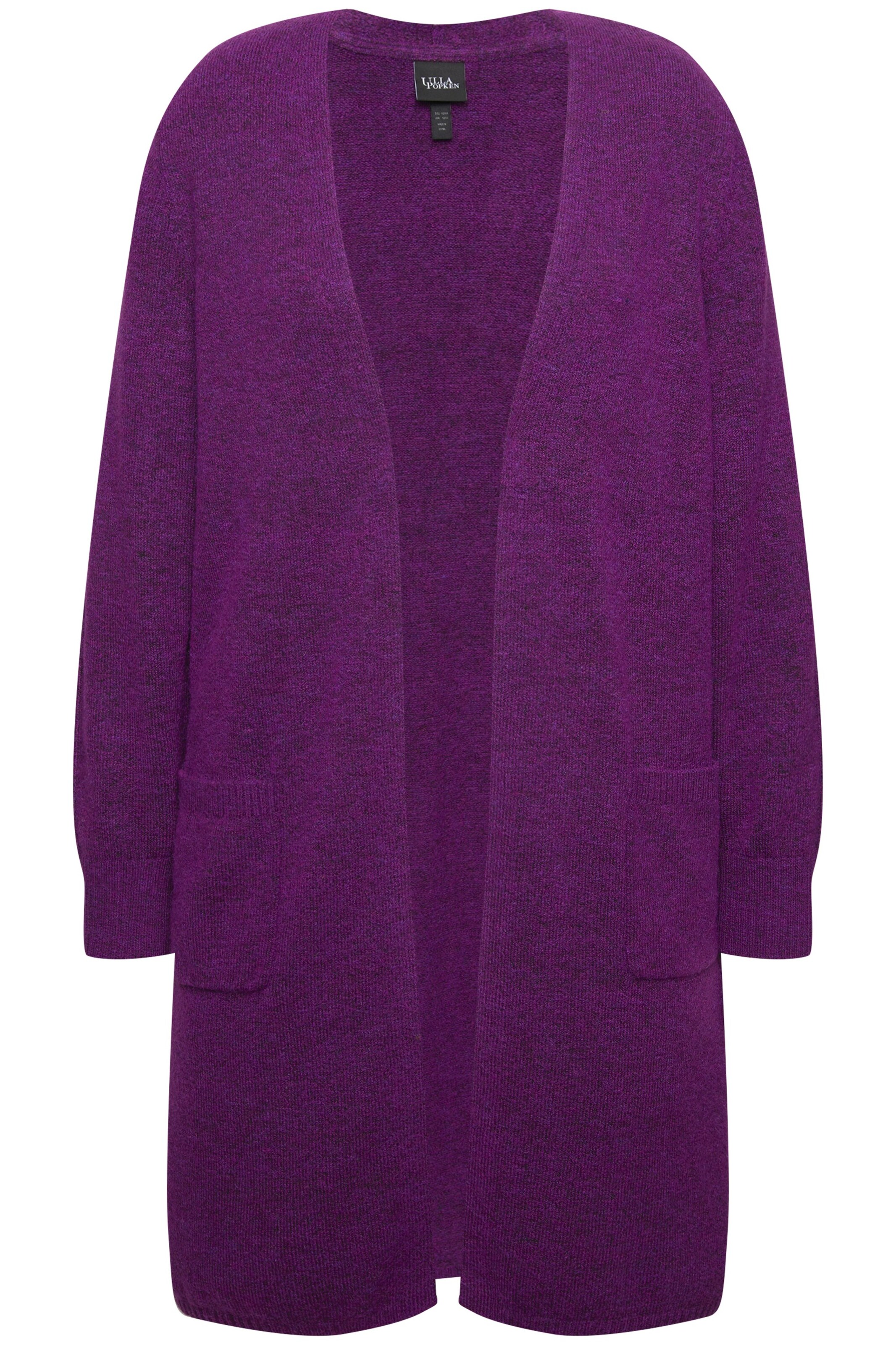 Ulla Popken Gebreid vest in Lila: voorkant