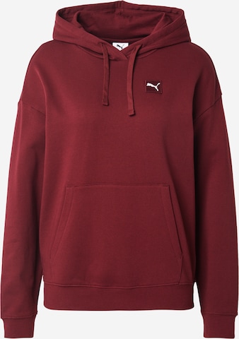 Sweat-shirt 'ESS' PUMA en rouge : devant
