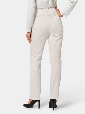 Regular Pantalon 'Louisa' Goldner en blanc