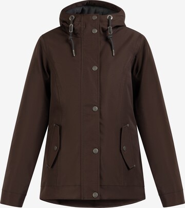 usha BLUE LABEL Weatherproof jacket 'Fenia' in Brown: front