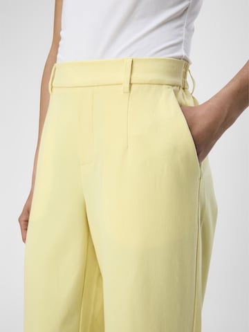 OBJECT Wide leg Pants 'Lisa' in Yellow