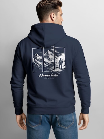 Neverless Sweatshirt 'viva la monte' in Blue: front