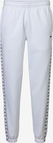 LACOSTE Regular Pants in White: front