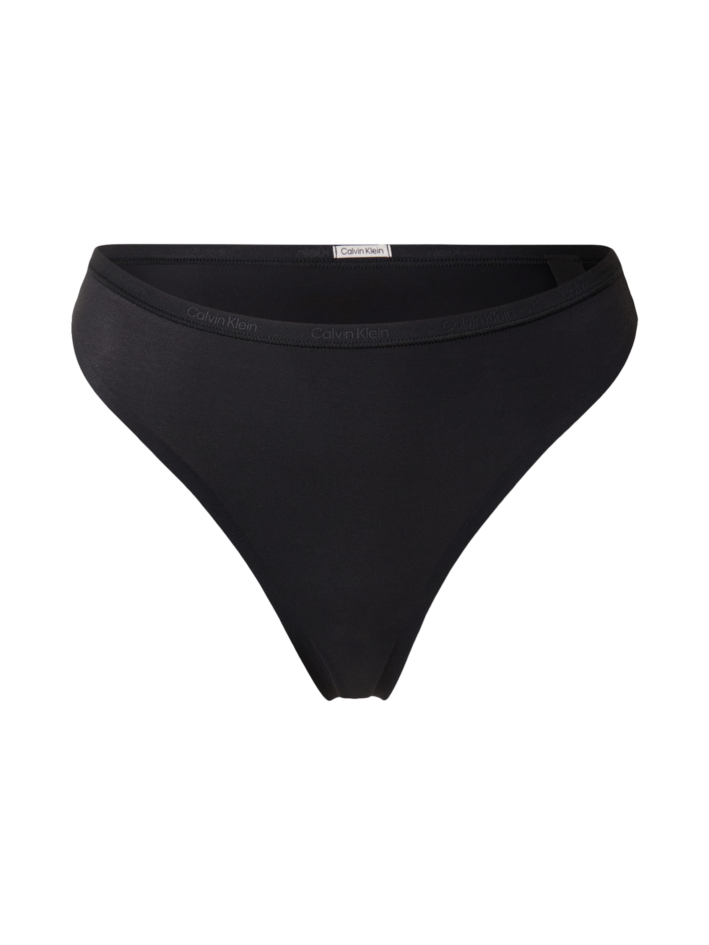 Calvin Klein Underwear String in Zwart: voorkant
