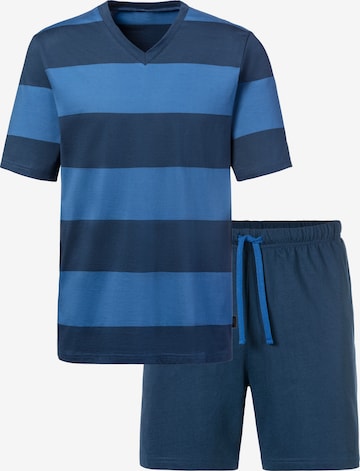 s.Oliver Pyjama kort in Blauw: voorkant