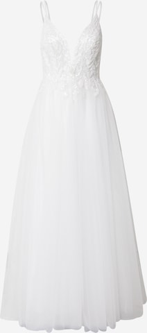 SWING Βραδινό φόρεμα σε λευκό: μπροστά