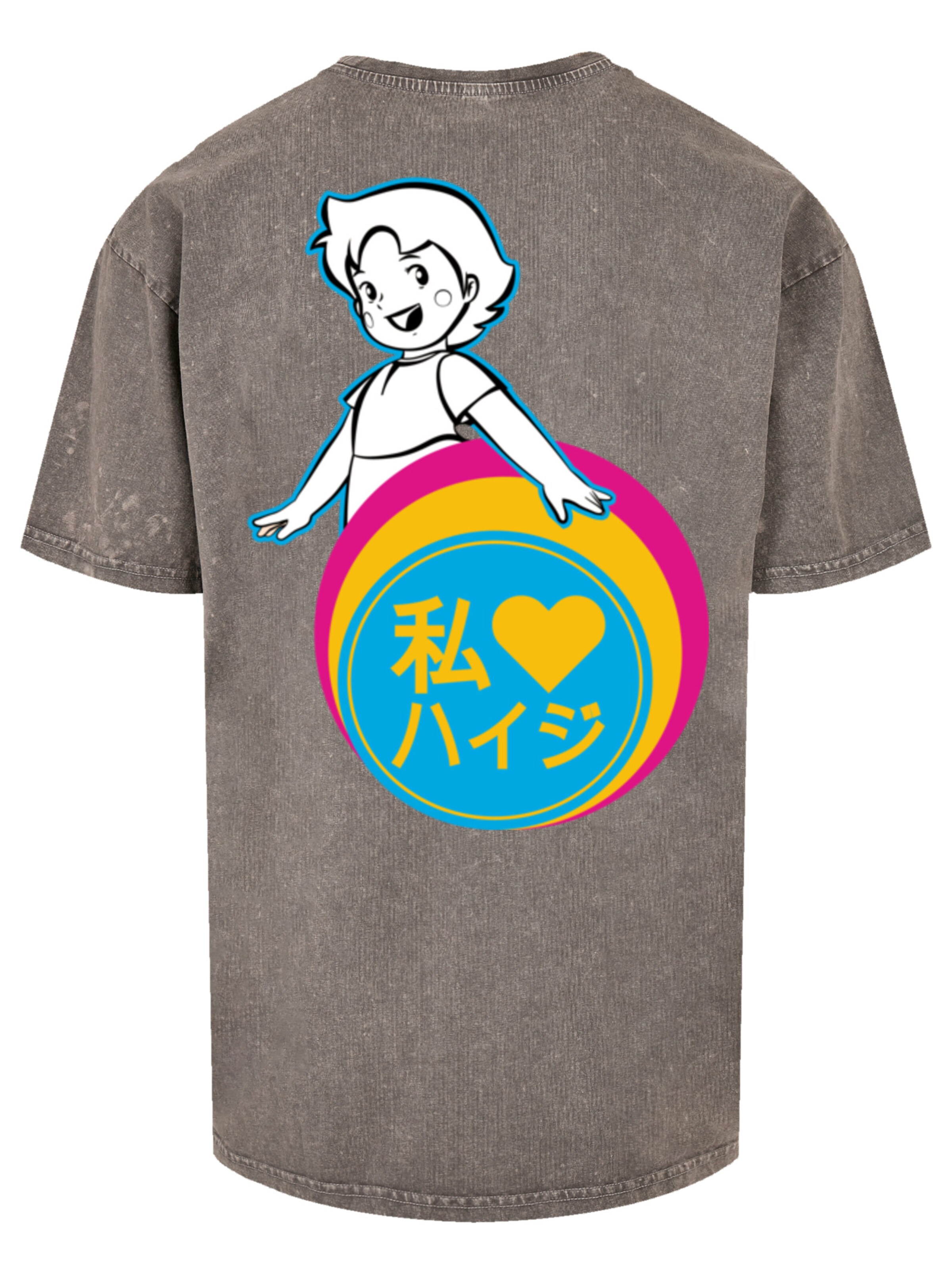T-Shirt 'Heidi Heroes of Childhood' F4NT4STIC en gris