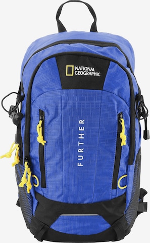 National Geographic Backpack 'Destination' in Blue: front