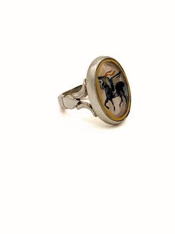 AFROZAN Ring 'PARIDAR' in Gold: front