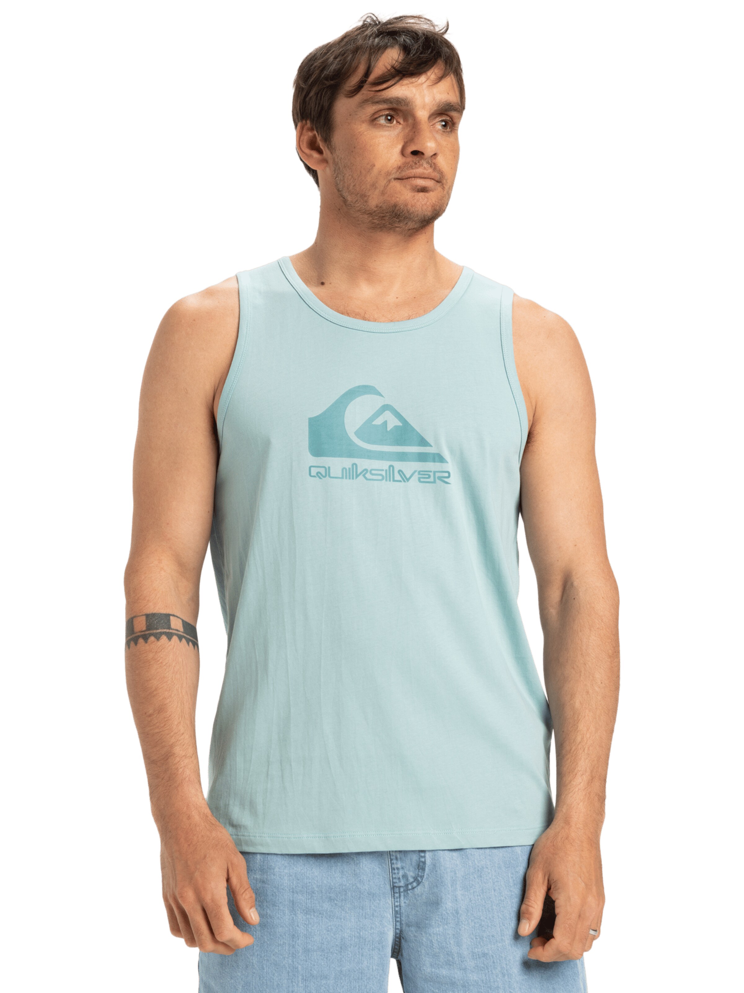 T-Shirt fonctionnel QUIKSILVER en vert : devant