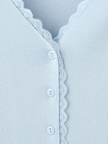 MANGO Gebreid vest 'ASAD' in Blauw