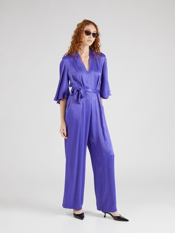 Closet London Jumpsuit in Purple: front