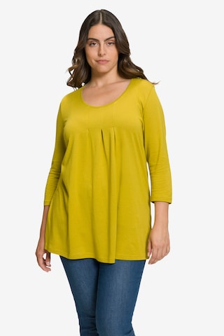 T-shirt Ulla Popken en jaune : devant