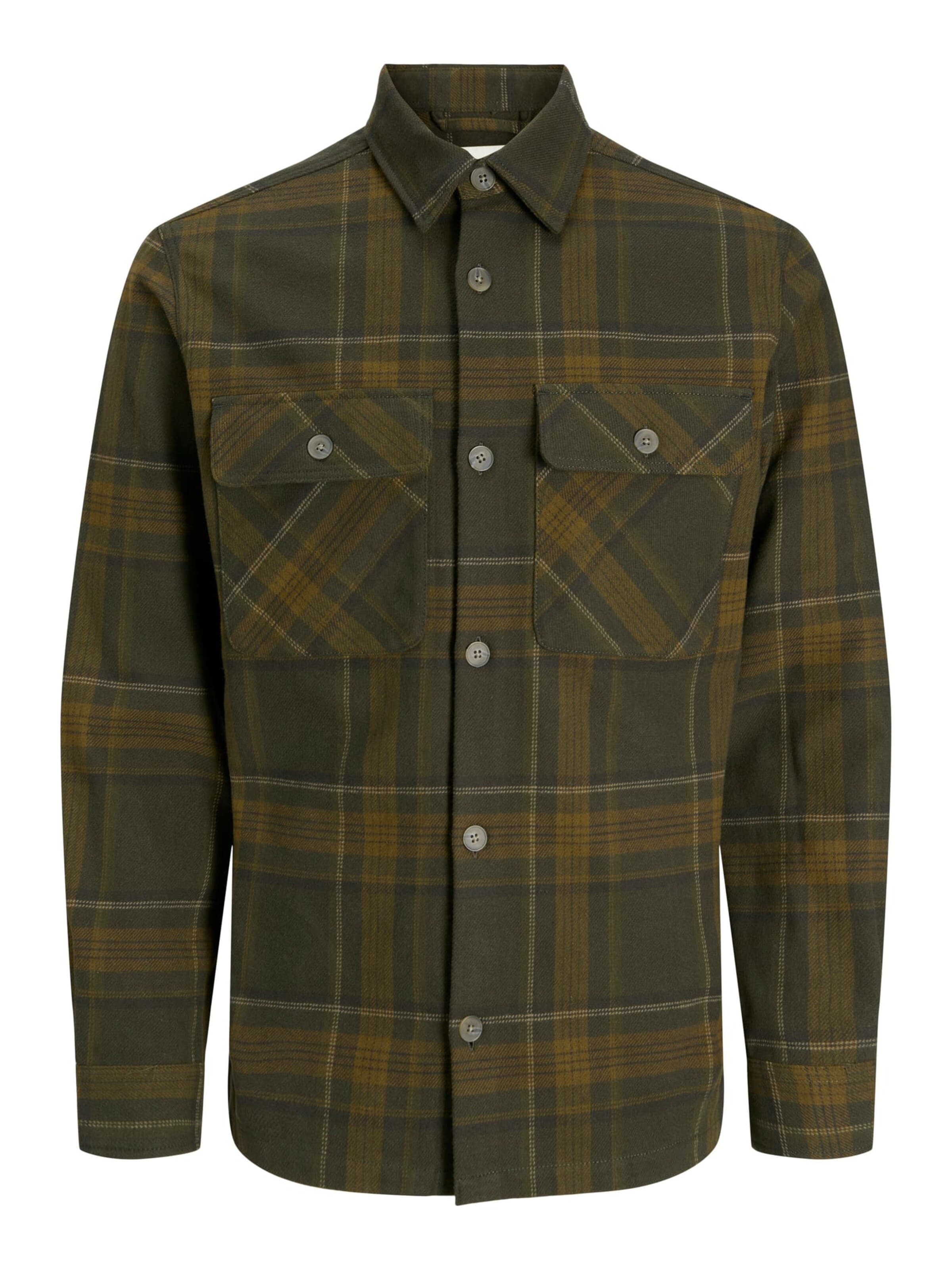 JACK & JONES Button Up Shirt 'Prayle' in S in Green, Item view
