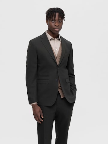 Coupe slim Veste de costume SELECTED HOMME en gris : devant