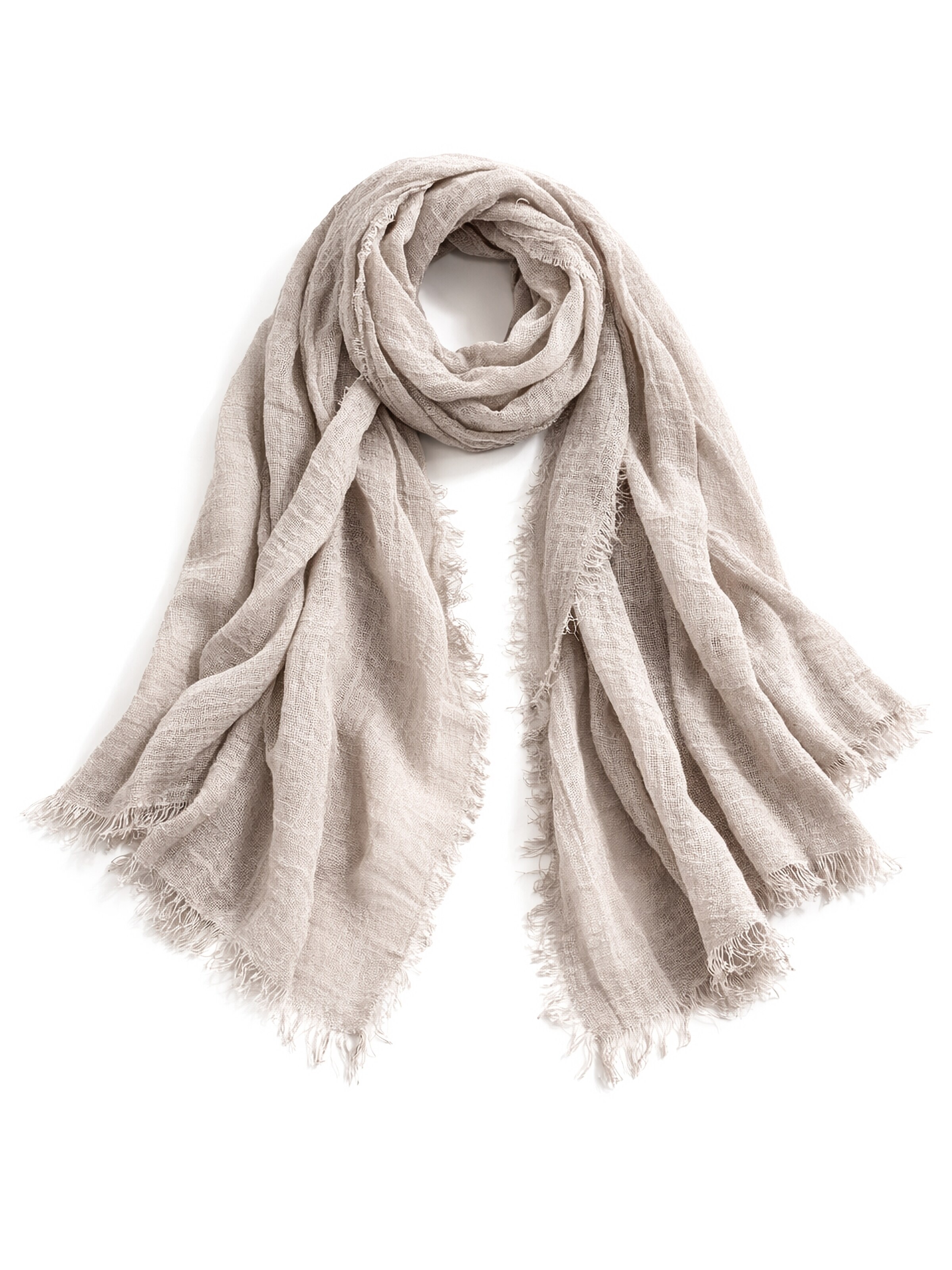 COLLEZIONE ALESSANDRO Scarf 'Soft-i' in Grey: front