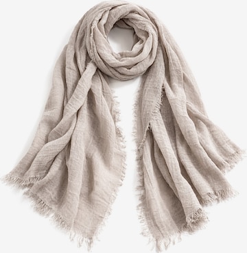 COLLEZIONE ALESSANDRO Scarf 'Soft-i' in Grey: front