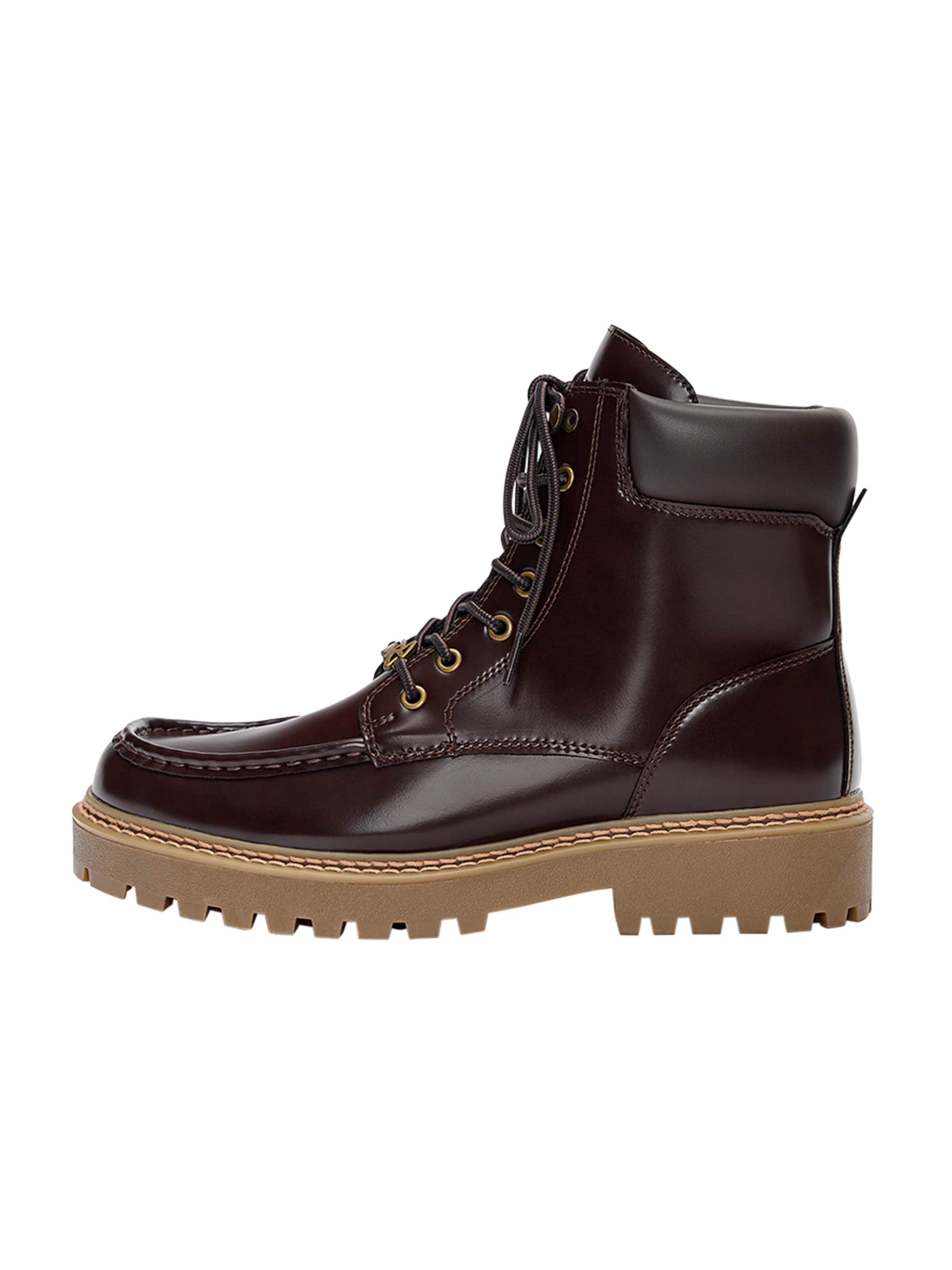 Pull&Bear Schnürboots in Braun