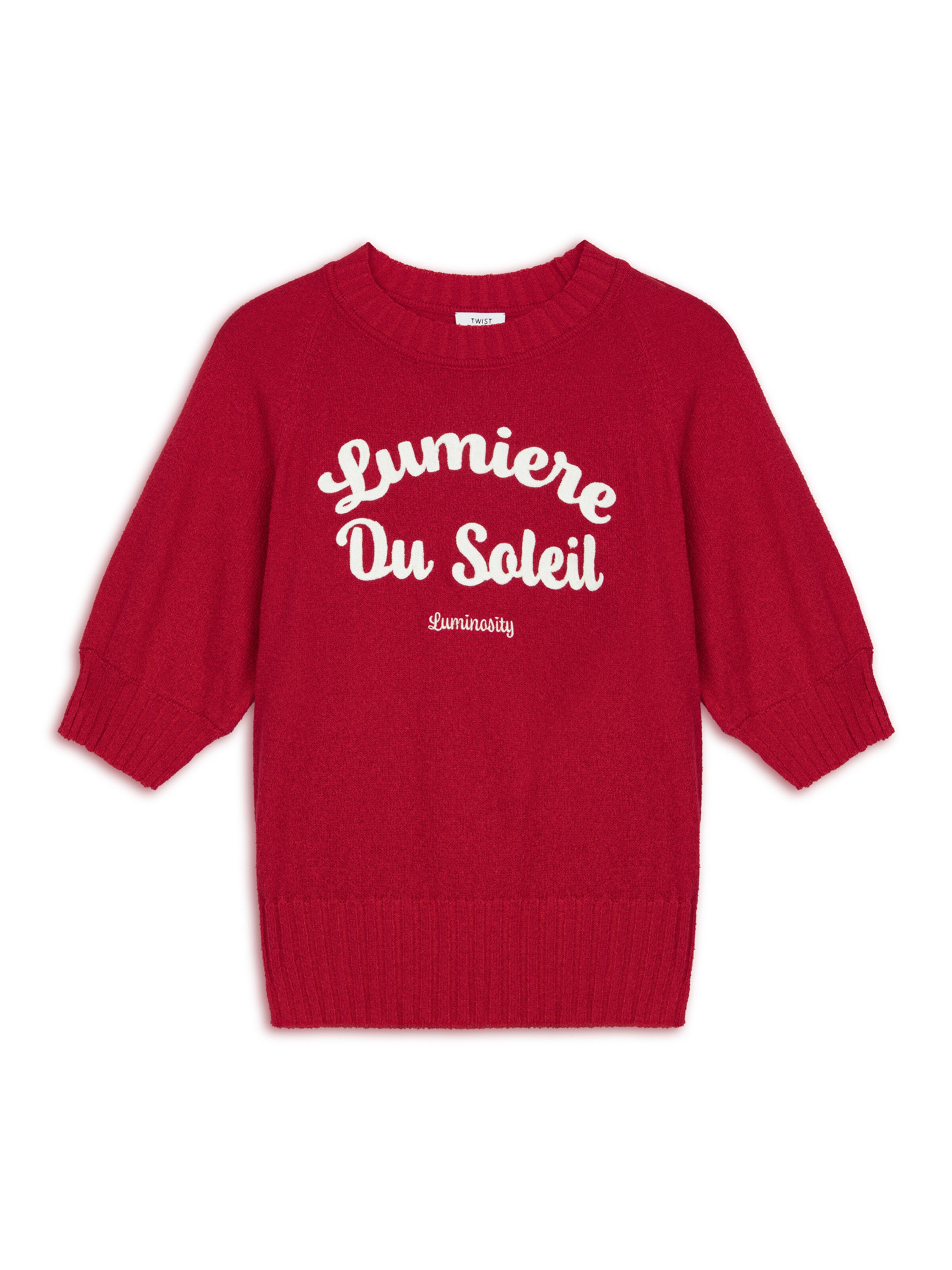 Twist Trui in Rood: voorkant