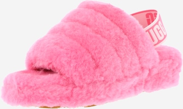 UGG Slippers 'Fluff Yeah' in Pink: front