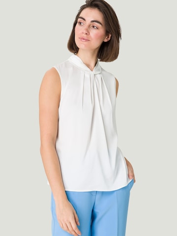 Camicia da donna di zero in bianco: frontale