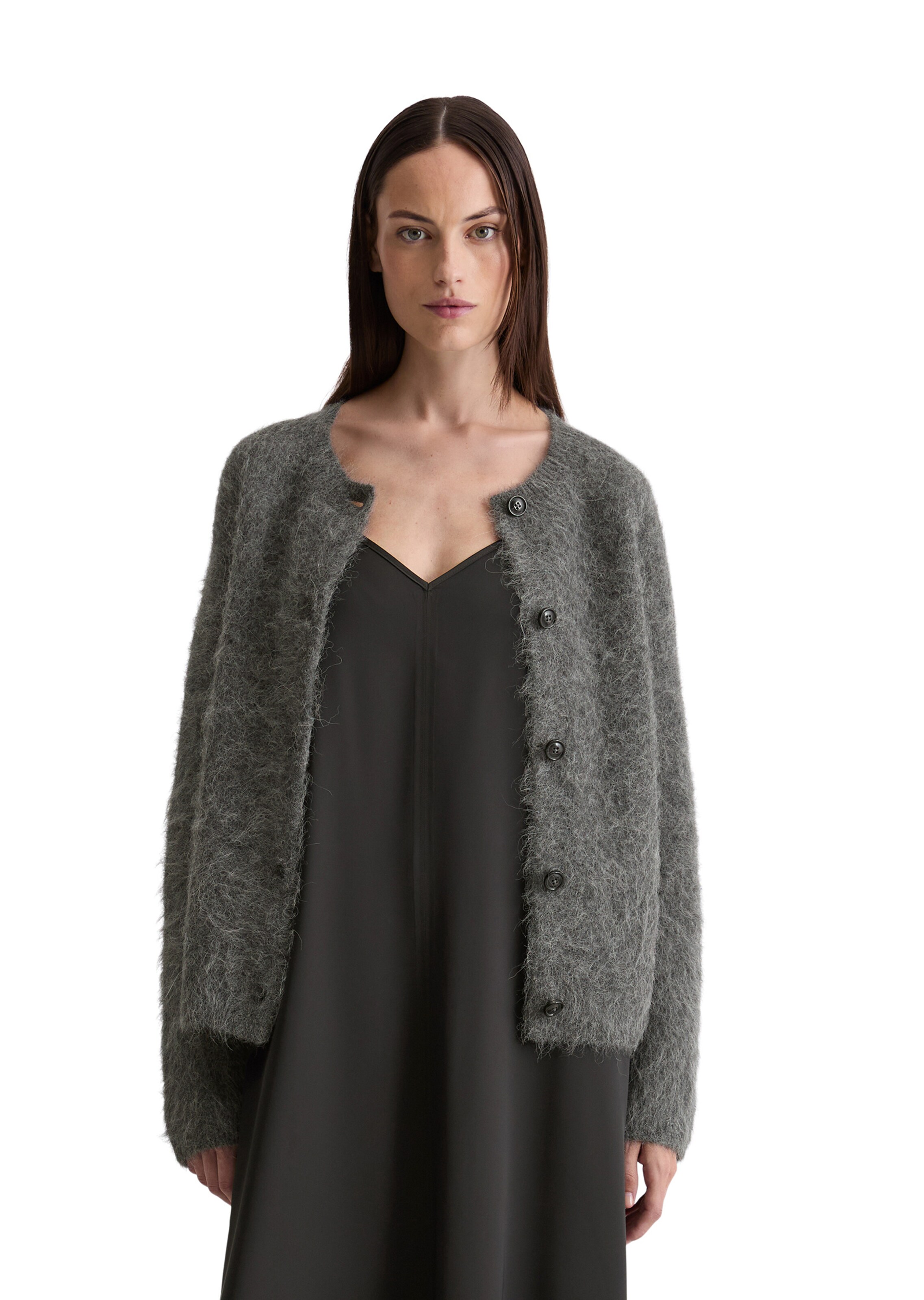 Marc O'Polo Knit cardigan in Grey: front