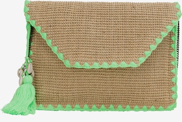 zaļš IZIA "Clutch" stila somiņa: no priekšpuses