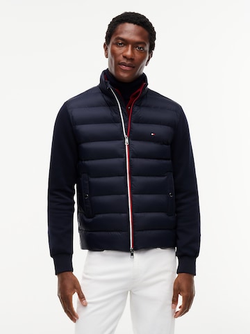 TOMMY HILFIGER Prehodna jakna 'Ess' | modra barva: sprednja stran