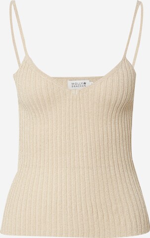 Molly BRACKEN Knitted Top in Beige: front