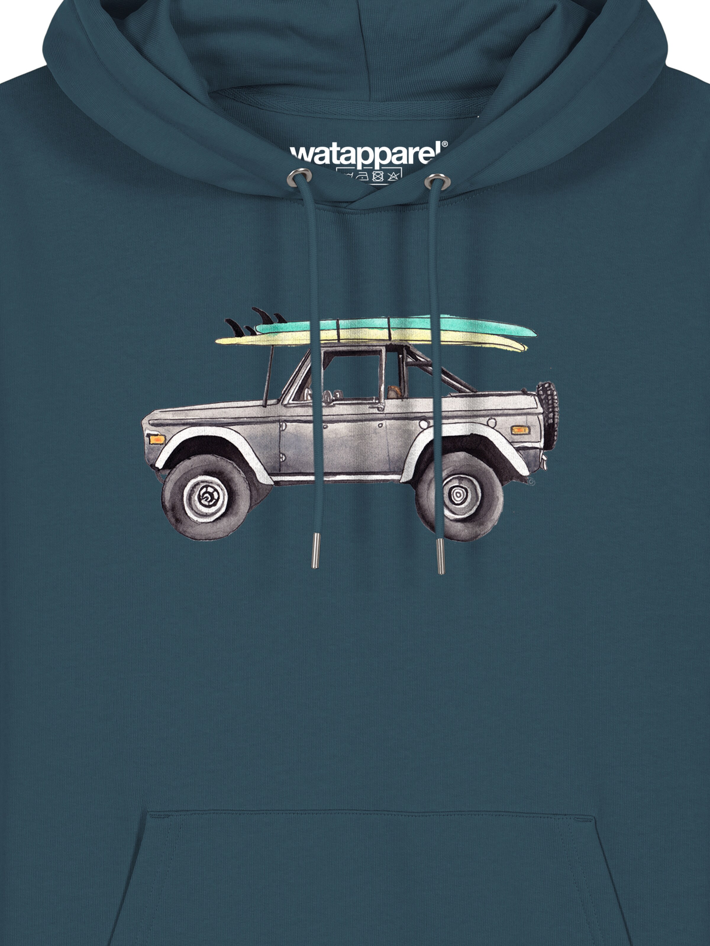 Felpa ' Surf Pickup ' di Watapparel in blu