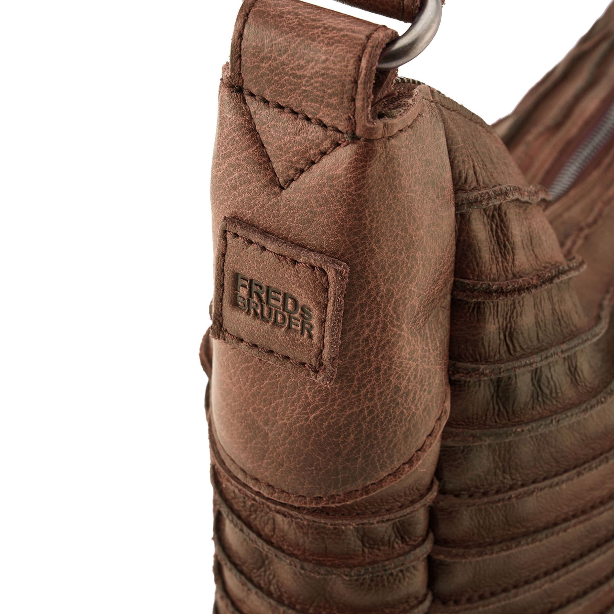 FREDsBRUDER Shoulder bag 'Riffeltier' in Brown