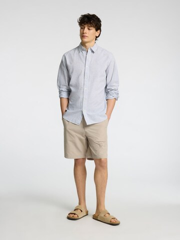 Coupe slim Chemise SELECTED HOMME en blanc