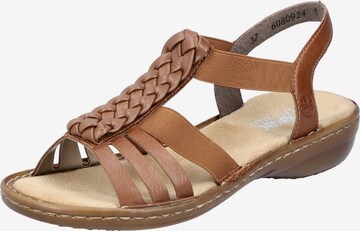 Rieker Sandal in Brown: front