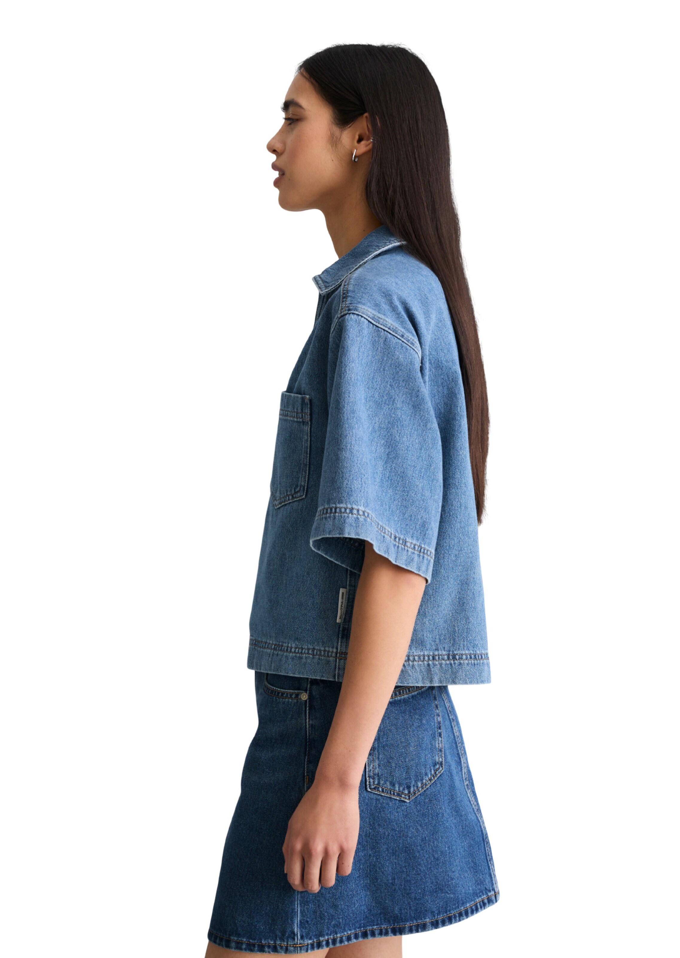 Marc O'Polo DENIM Bluse in Blau