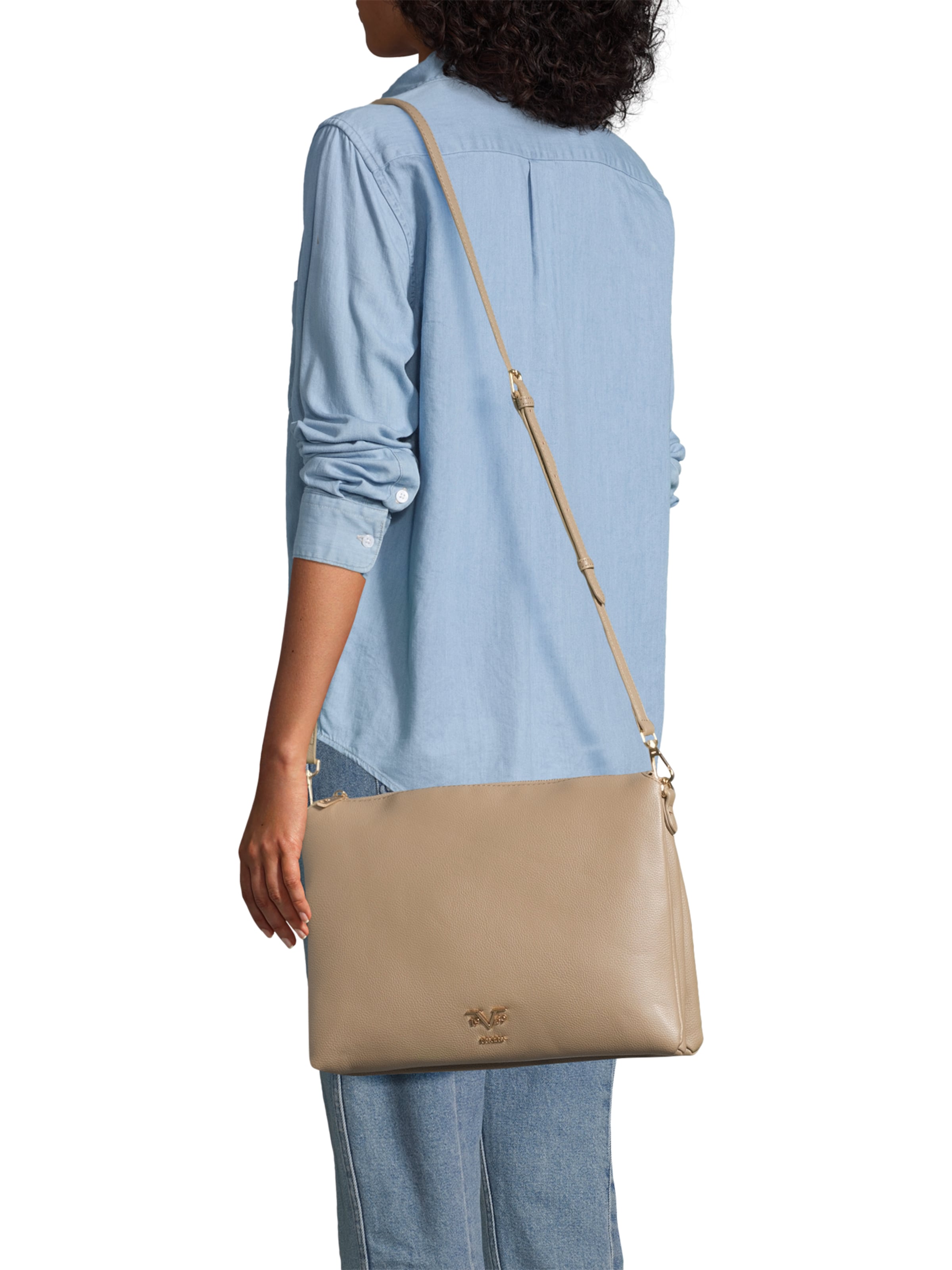 19V69 ITALIA Чанта с презрамки 'Kimberley' в сиво