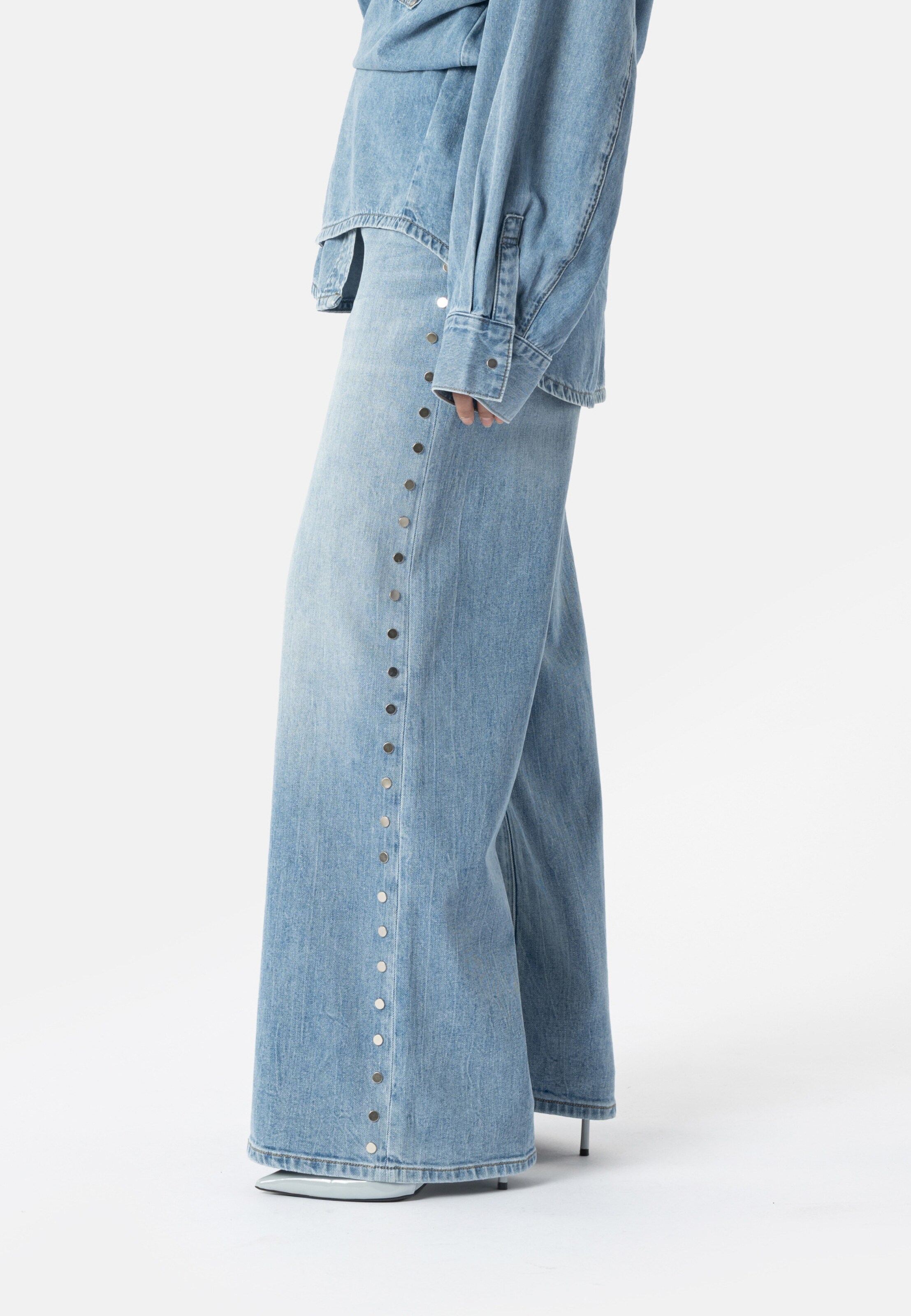 Elias Rumelis Wide leg Jeans 'Kalea' in Blauw