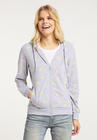 MYMO Sweatjacke in Grau: Vorderseite