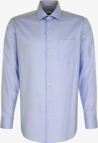 Coupe regular Chemise business SEIDENSTICKER en bleu : devant