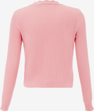 IPARO Knit Cardigan in Pink