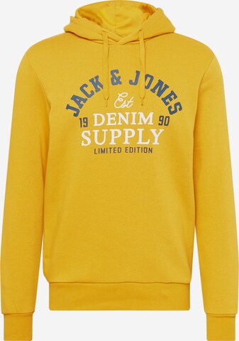 JACK & JONESSweater majica - žuta boja: prednji dio
