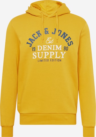 Sweat-shirt JACK & JONES en jaune : devant