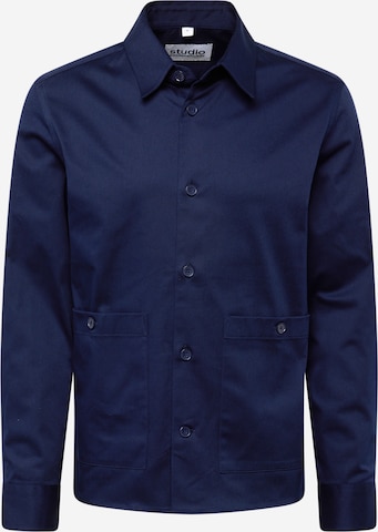 Studio Seidensticker Regular fit Between-Season Jacket in Blue: front