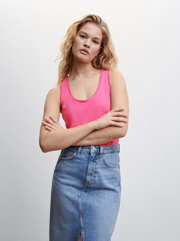 MANGO Top 'SEO' in Pink: front