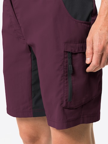 VAUDE Regular Outdoor Pants 'Qimsa' in Purple