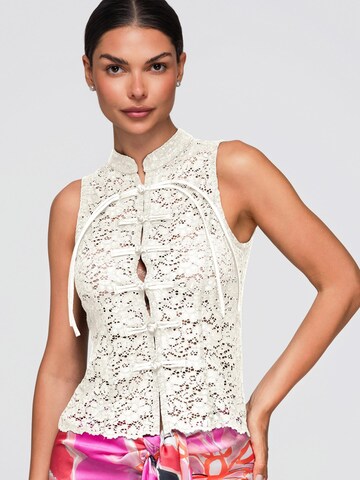 Camicia da donna di Ombre in beige