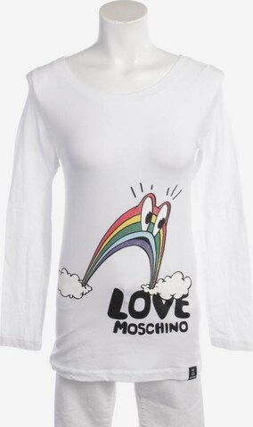 Love Moschino Shirt langarm M in Weiß: predná strana