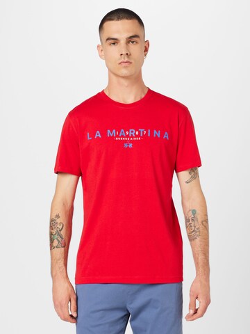 La Martina T-Shirt in Rot: Vorderseite