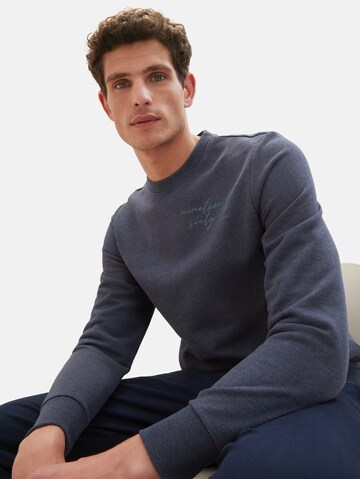 TOM TAILOR - Sweatshirt em azul