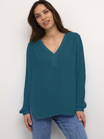 Kaffe Blouse 'Amber' in Blauw: voorkant